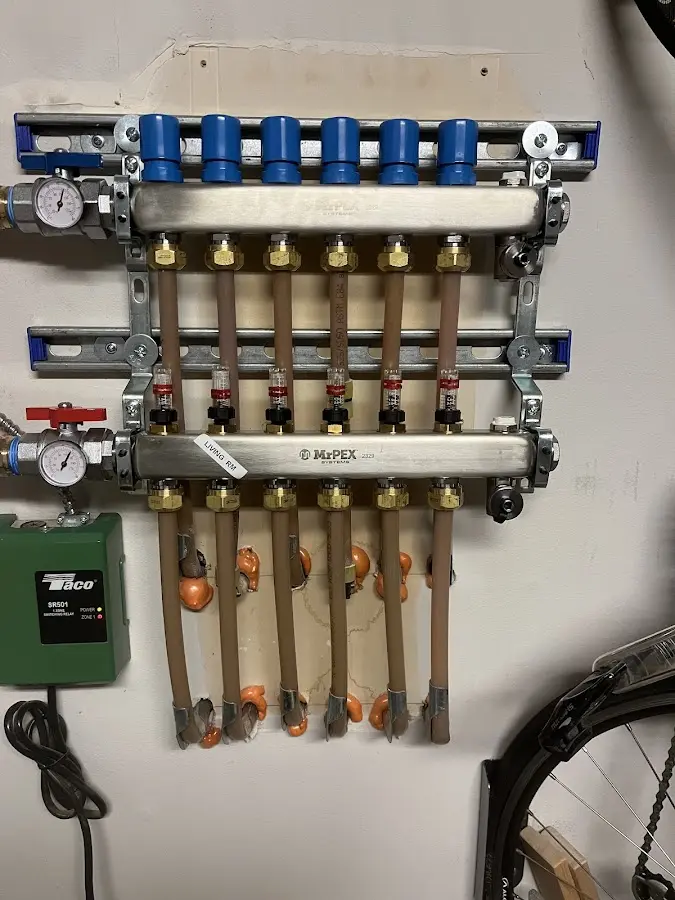 Plumber performing Gas Leak Detection at a residential property in Mount Arlington